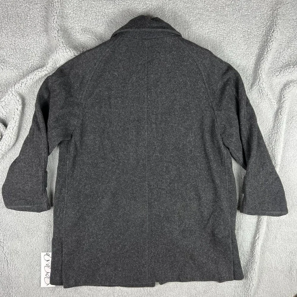 Vintage Lauren Ralph Lauren Wool Coat Womens 6 Grey Jacket LRL Made In USA - Picture 2 of 9